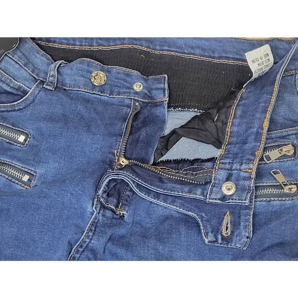 Loong Biker Mens Motorcycle Pants Protective Riding Black Jeans Size 32 - New No - Picture 6 of 12